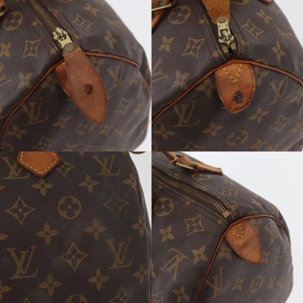 Louis Vuitton Monogram Speedy 30 Handbag Brown - Picture 11 of 14